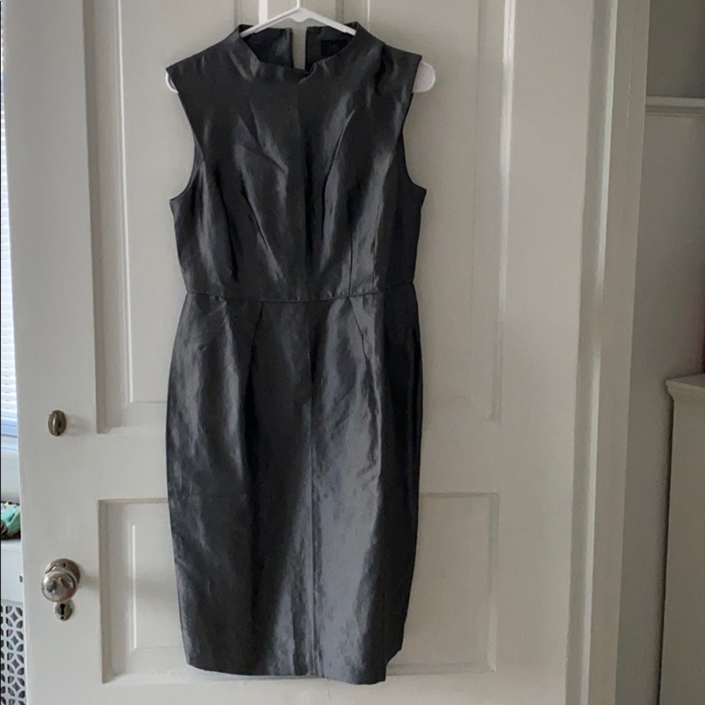 Silver high neck dress